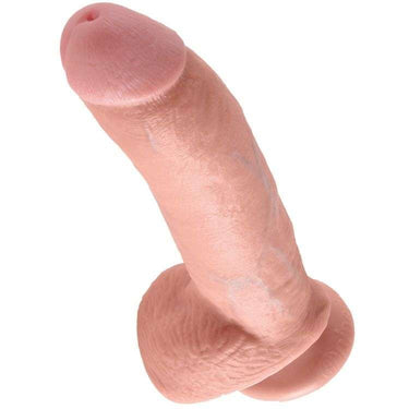 Dildo Realistico King Cock, Dettagli Artigianali, 23 cm Sicuro e Ipoallergenico